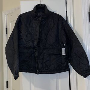 NWT Oversized Water-Resistant Quilted Jacket for Women